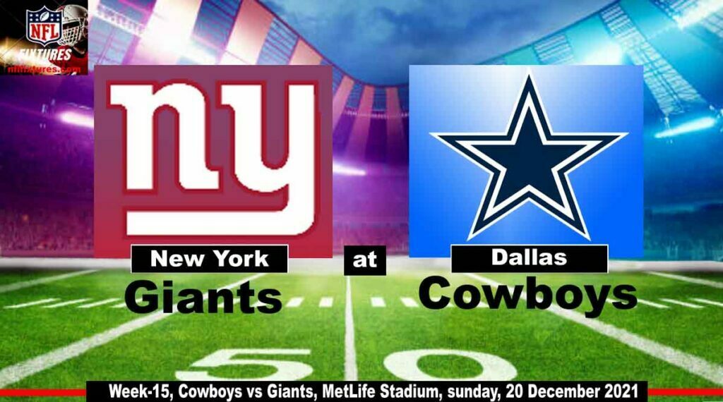 Giants vs. Cowboys Live How to watch schedule Streaming information game time TV channel
