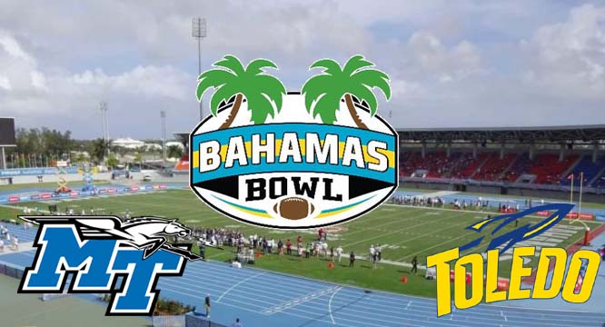 Middle Tennessee vs. Toledo Live Stream, Bahamas Bowl, Fri, 17 Dec 2021