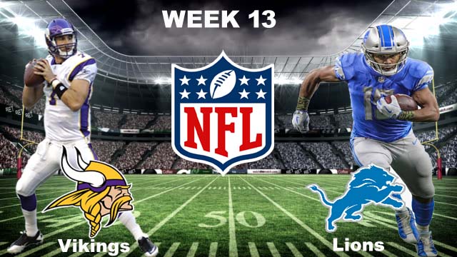 Minnesota Vikings vs Detroit Lions Live Stream: Sunday, December 5, 2021