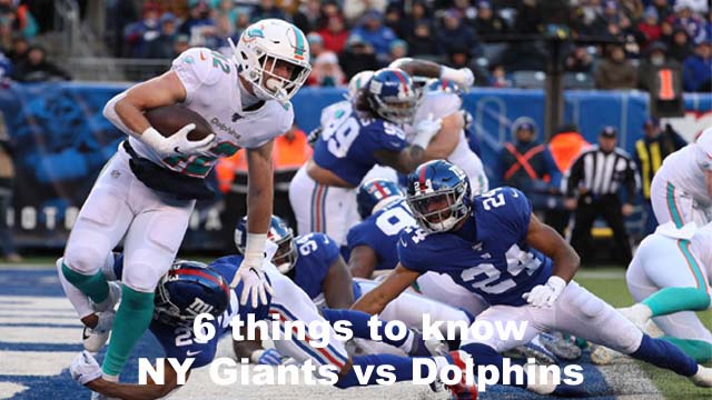 New York Giants vs Miami Dolphins: 6 things to know