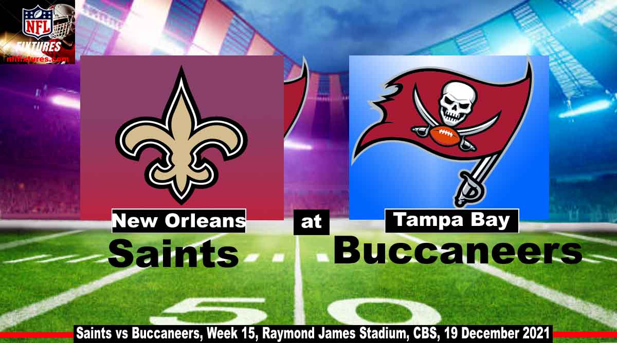 Saints vs Buccaneers, Week 15, Raymond James Stadium, CBS