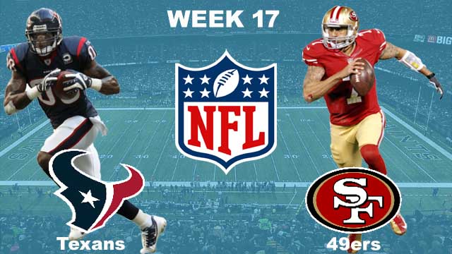 Houston Texans vs San Francisco 49ers Live Stream, Sunday, January 2, 2022