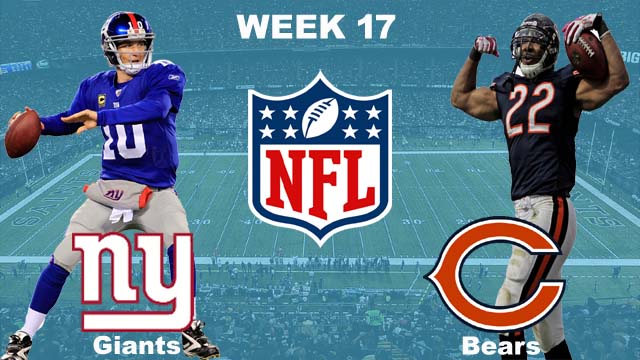 New York Giants vs Chicago Bears Live Stream, Sunday, January 2, 2022