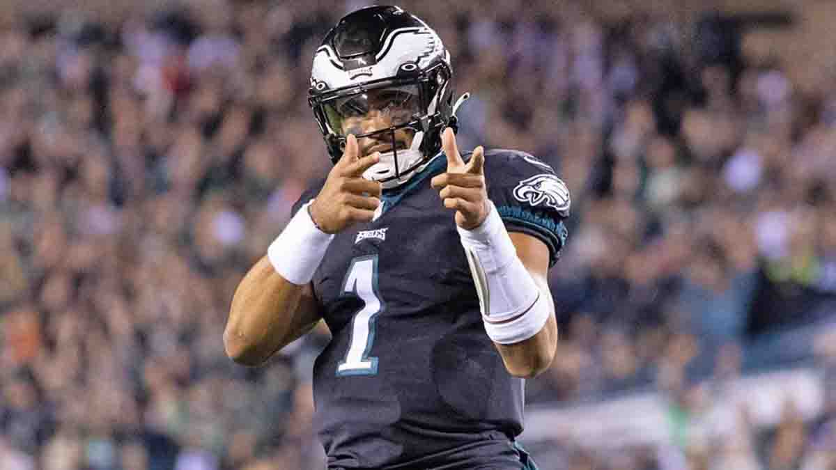 Jalen Hurts had the most Philly celebration of all time after Eagles win